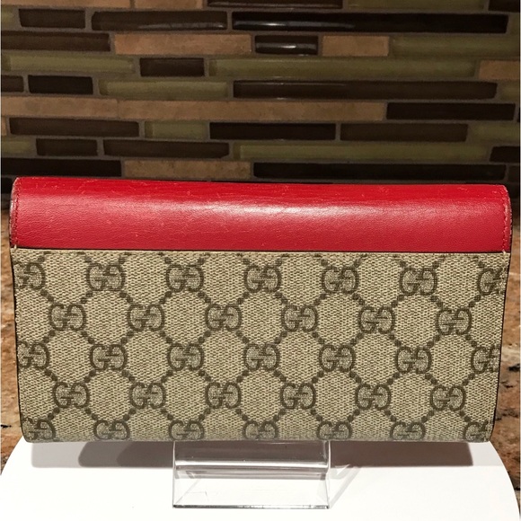 GUCCI GG Supreme French Flap Long Wallet ❤️🔥 - Picture 5 of 17